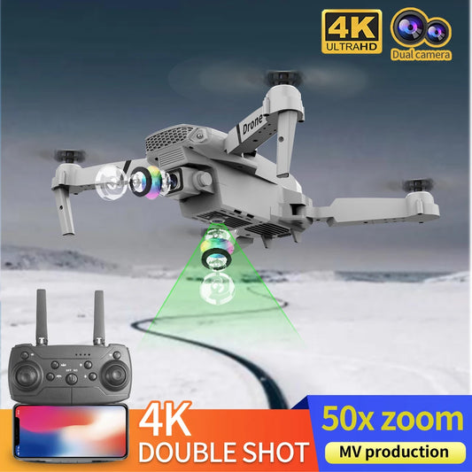 Mini Drone E88 Profesional 180° Electric Adjustable Obstacle Avoidance Bushless Uav 15000M Quadcopter toy