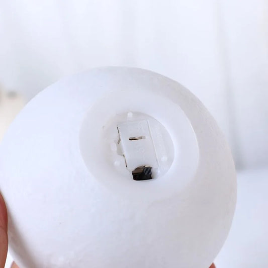 12cm 7 Color Changing Moon Lamp Wireless Night Lamp Table Lamps Romantic Button Battery Powered Indoors Lighting