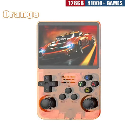 R36S Consola de Jogos Portátil Retro - Ecrã IPS de 3,5 Polegadas, 64GB/128GB/256GB, Dispositivo de Jogos Portátil com Jogos Integrados