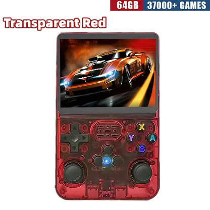 R36S Consola de Jogos Portátil Retro - Ecrã IPS de 3,5 Polegadas, 64GB/128GB/256GB, Dispositivo de Jogos Portátil com Jogos Integrados
