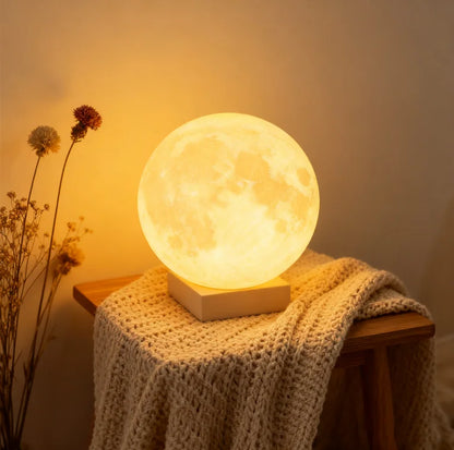 3D 8cm Wireless Moon Lamp Night Light Small Gift for All Occasions This 3D wireless moon lamp serves as a wonderful night light