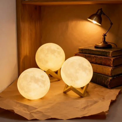 3D 8cm Wireless Moon Lamp Night Light Small Gift for All Occasions This 3D wireless moon lamp serves as a wonderful night light