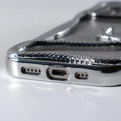 Capa de Telefone Macia de Cobra Oca 3D Mate Para iPhone 17 Air 16 11 12 13 14 15 Pro Max Plus Capa de Dissipação de Calor com Revestimento Funda