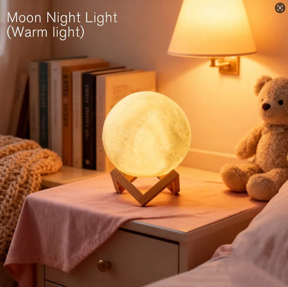 3D 8cm Wireless Moon Lamp Night Light Small Gift for All Occasions This 3D wireless moon lamp serves as a wonderful night light