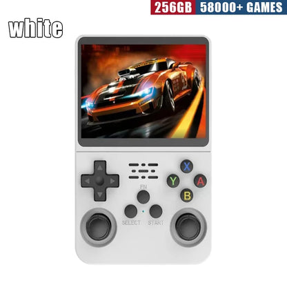 R36S Consola de Jogos Portátil Retro - Ecrã IPS de 3,5 Polegadas, 64GB/128GB/256GB, Dispositivo de Jogos Portátil com Jogos Integrados