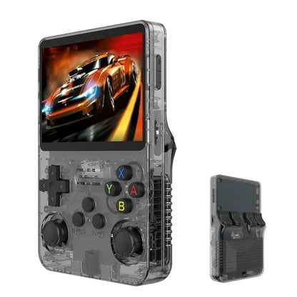 R36S Consola de Jogos Portátil Retro - Ecrã IPS de 3,5 Polegadas, 64GB/128GB/256GB, Dispositivo de Jogos Portátil com Jogos Integrados