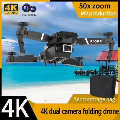 Mini Drone E88 Profesional 180° Electric Adjustable Obstacle Avoidance Bushless Uav 15000M Quadcopter toy