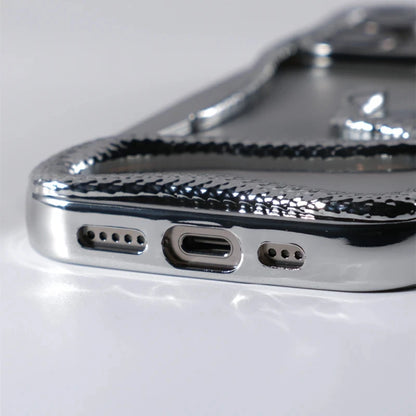 Capa de Telefone Macia de Cobra Oca 3D Mate Para iPhone 17 Air 16 11 12 13 14 15 Pro Max Plus Capa de Dissipação de Calor com Revestimento Funda
