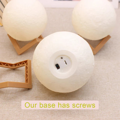 3D 8cm Wireless Moon Lamp Night Light Small Gift for All Occasions This 3D wireless moon lamp serves as a wonderful night light