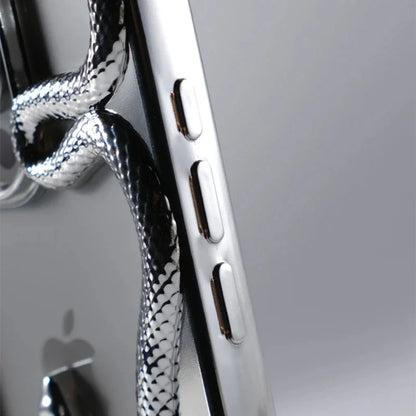 Capa de Telefone Macia de Cobra Oca 3D Mate Para iPhone 17 Air 16 11 12 13 14 15 Pro Max Plus Capa de Dissipação de Calor com Revestimento Funda