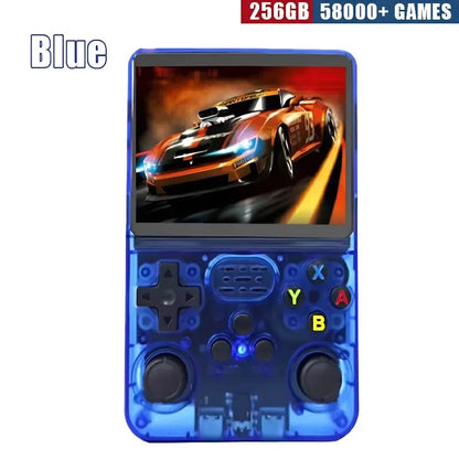R36S Consola de Jogos Portátil Retro - Ecrã IPS de 3,5 Polegadas, 64GB/128GB/256GB, Dispositivo de Jogos Portátil com Jogos Integrados