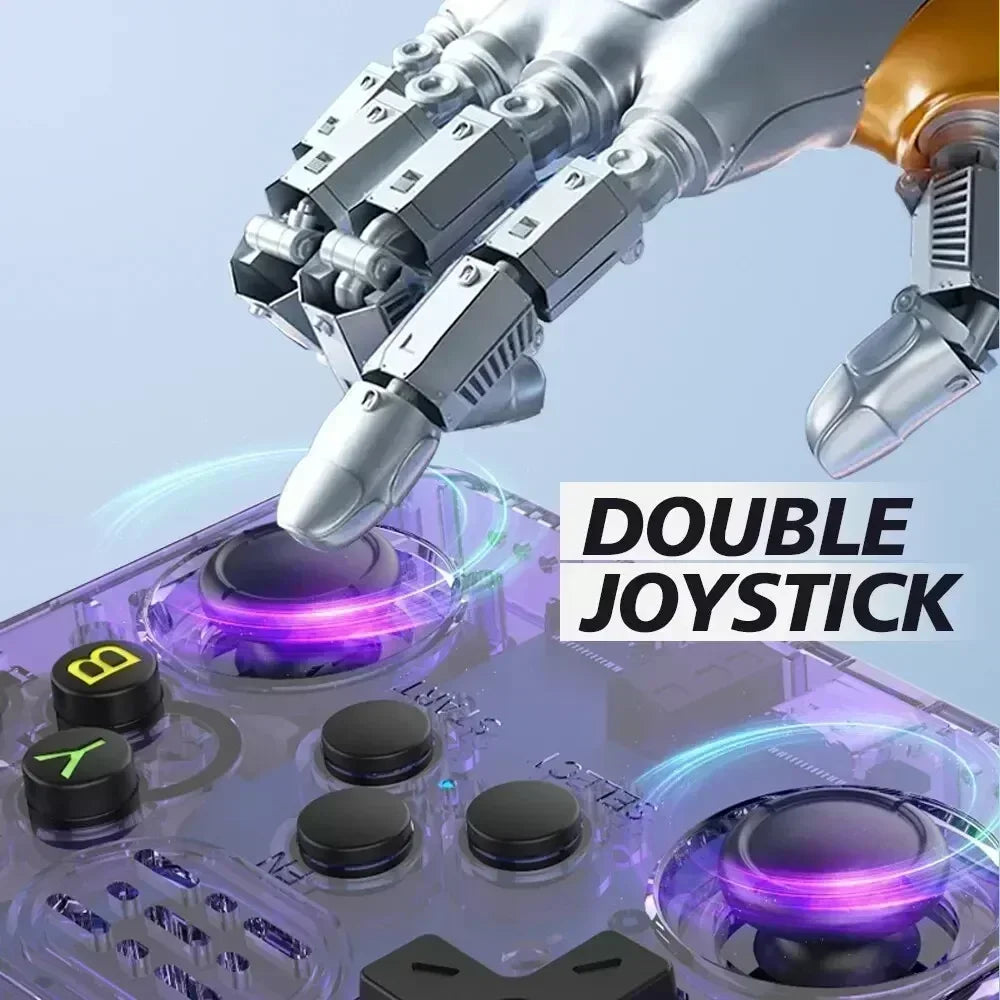 R36S Consola de Jogos Portátil Retro - Ecrã IPS de 3,5 Polegadas, 64GB/128GB/256GB, Dispositivo de Jogos Portátil com Jogos Integrados