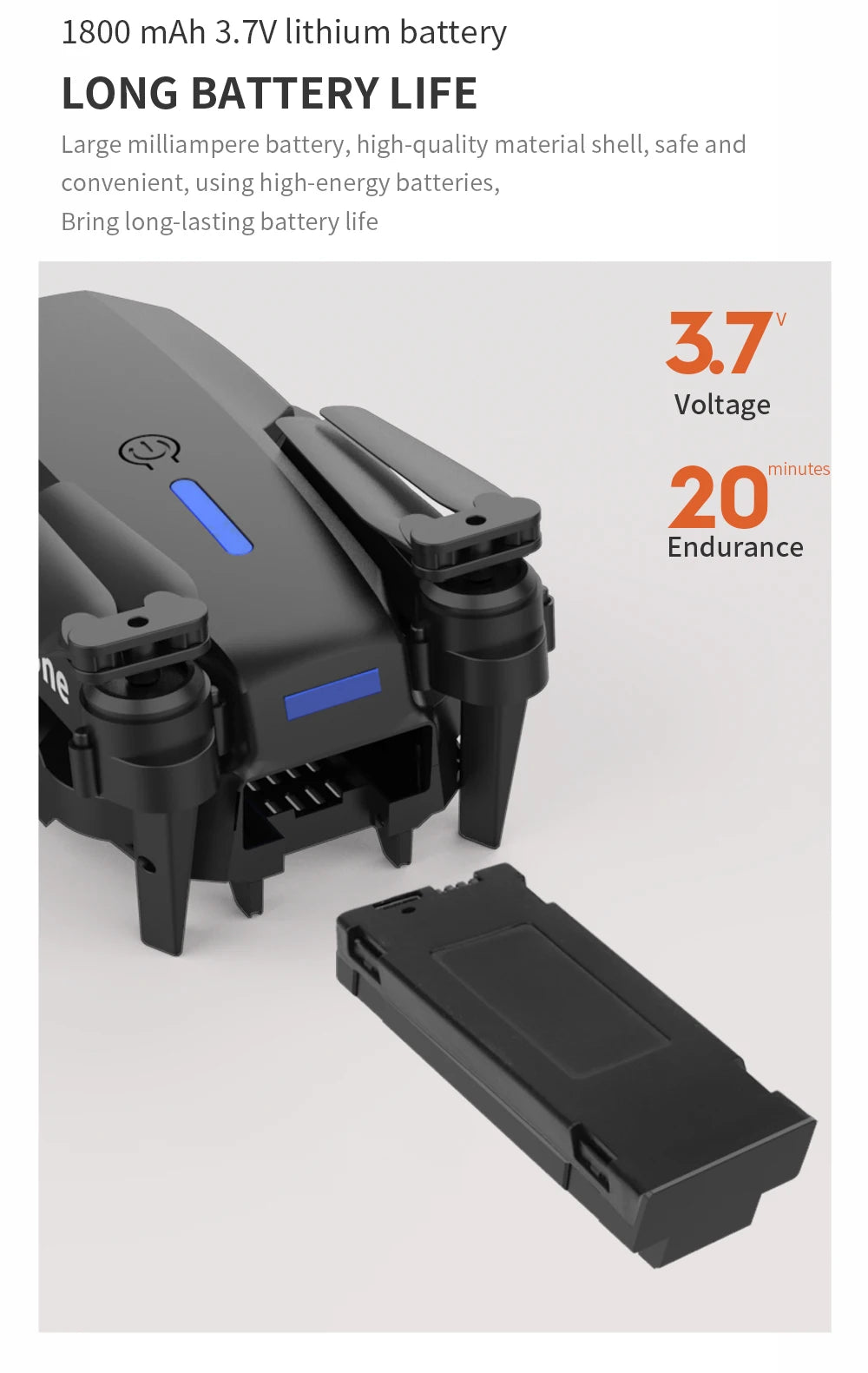 Mini Drone E88 Profesional 180° Electric Adjustable Obstacle Avoidance Bushless Uav 15000M Quadcopter toy