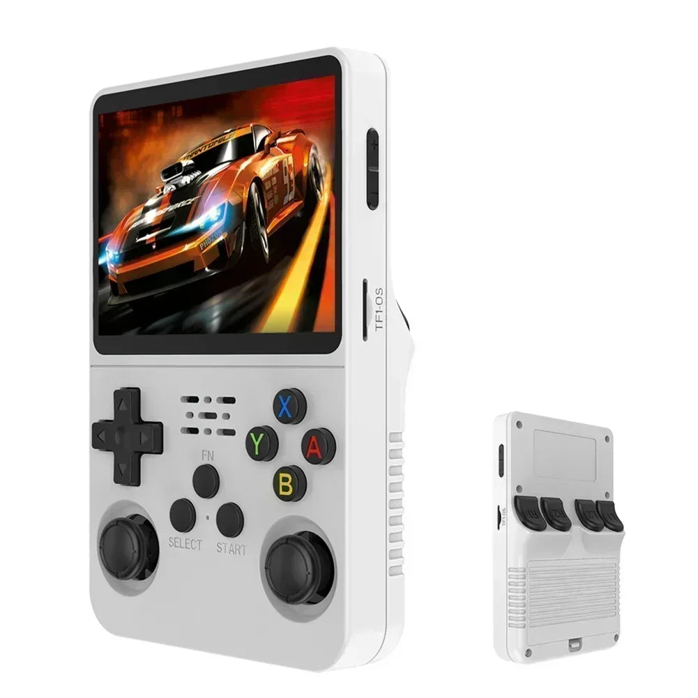 R36S Consola de Jogos Portátil Retro - Ecrã IPS de 3,5 Polegadas, 64GB/128GB/256GB, Dispositivo de Jogos Portátil com Jogos Integrados