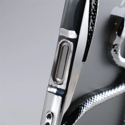 Capa de Telefone Macia de Cobra Oca 3D Mate Para iPhone 17 Air 16 11 12 13 14 15 Pro Max Plus Capa de Dissipação de Calor com Revestimento Funda