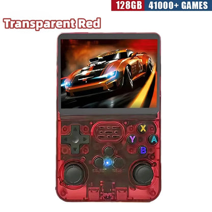 R36S Consola de Jogos Portátil Retro - Ecrã IPS de 3,5 Polegadas, 64GB/128GB/256GB, Dispositivo de Jogos Portátil com Jogos Integrados