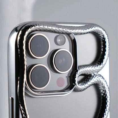 Capa de Telefone Macia de Cobra Oca 3D Mate Para iPhone 17 Air 16 11 12 13 14 15 Pro Max Plus Capa de Dissipação de Calor com Revestimento Funda