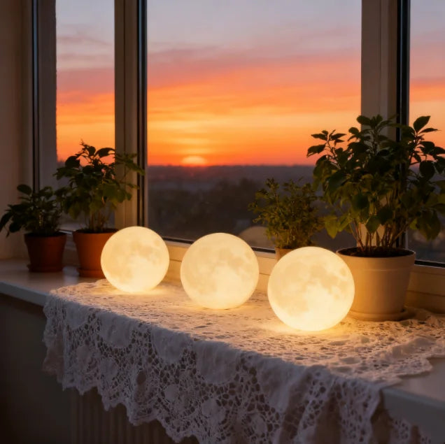 3D 8cm Wireless Moon Lamp Night Light Small Gift for All Occasions This 3D wireless moon lamp serves as a wonderful night light