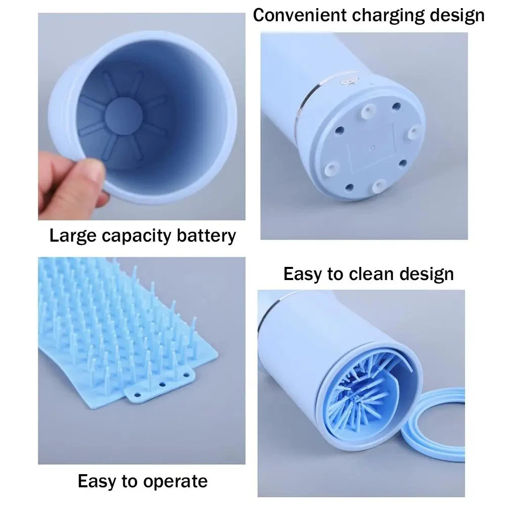 Automatic Dog Paw Cleaner For Small Medium Large Dogs Electric Foot Washer Cup USB Charging Paw Massager