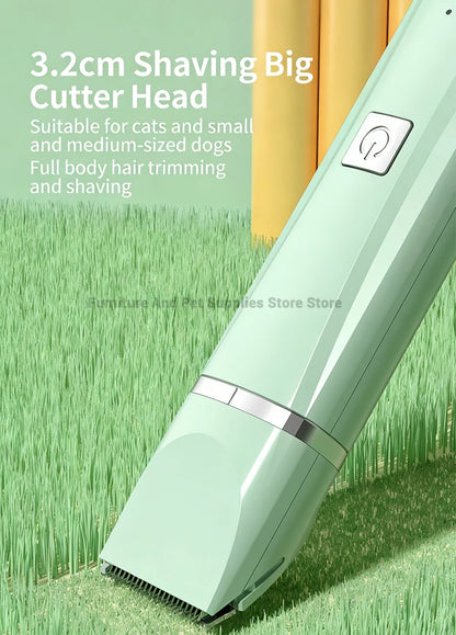 Professional 4-in-1 Electric Pet Grooming Tool Set Dog Hair Clippers USB Rechargeable Pets Haircut Trimmer Shaver Cats Supplies