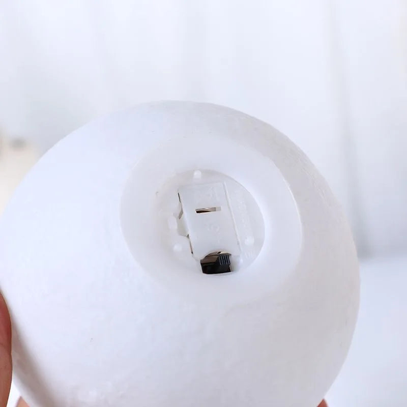 12cm 7 Color Changing Moon Lamp Wireless Night Lamp Table Lamps Romantic Button Battery Powered Indoors Lighting
