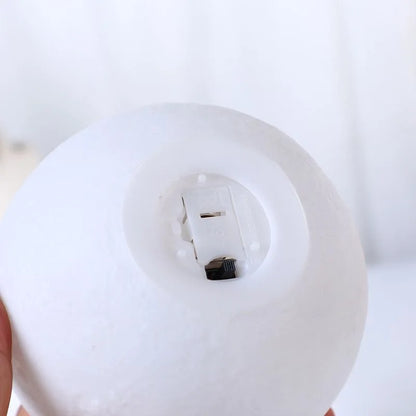 12cm 7 Color Changing Moon Lamp Wireless Night Lamp Table Lamps Romantic Button Battery Powered Indoors Lighting
